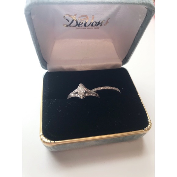 Devons Jewelry - Devons Marquise cut engagement diamond sz 6.5